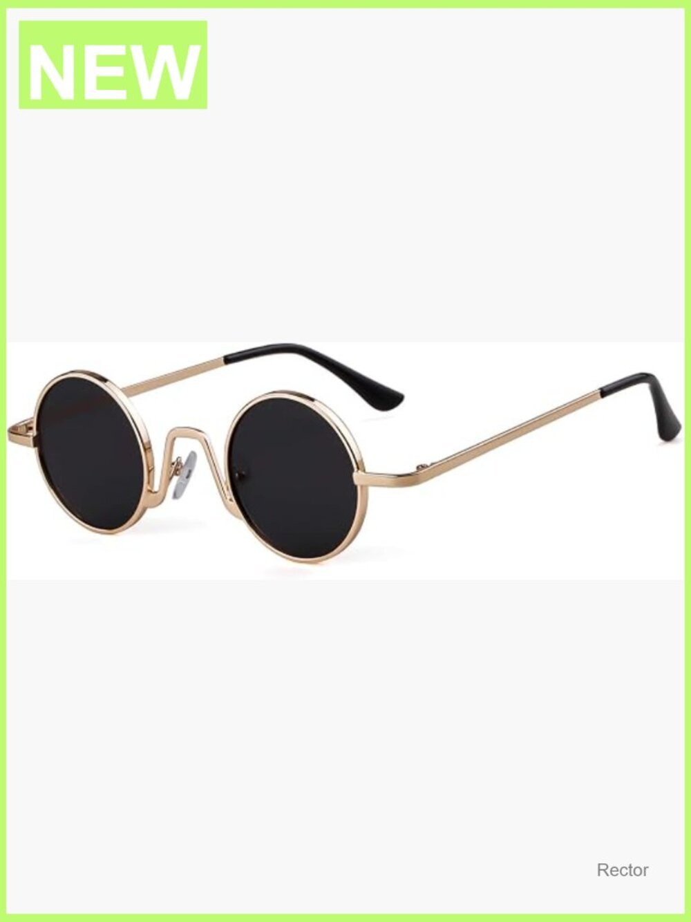 Vintage Style Small Round Metal Frame Sunglasses UV400 Protection